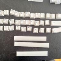Keycaps bianchi set esteso con icone PBT