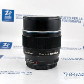 OLYMPUS ED 75 mm f1.8 + GARANZIA USATO