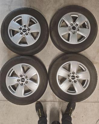 Cerchi lega e gomme Mini