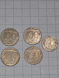 100 e 50 lire 