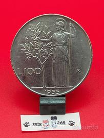 1955 100 Lire Repubblica Italiana Minerva