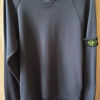 Felpa Stone Island Girocollo Cotone Nera Tg.L