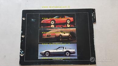Chevrolet Corvette 1984 opuscolo per concessionari