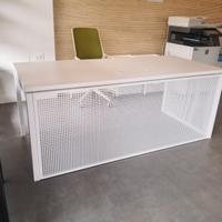 Scrivania moderna 180x80 cm in metallo