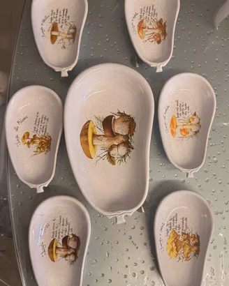 Servizio Antipastiera Ceramica Ricette Funghi