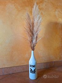 Vaso dipinto a mano con 03 Pampas