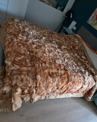 coperta di pelliccia volpe pregiata