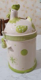 Porta biscotti in ceramica