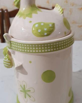 Porta biscotti in ceramica