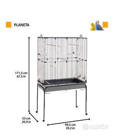 Ferplast Gabbia per Uccelli Planeta, Voliera