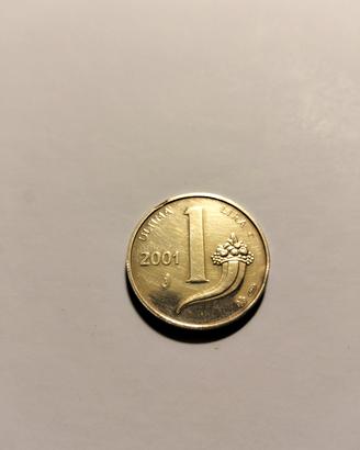 1 Lira Cornucopia Ultima Lira 2001 Argento 999