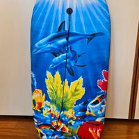 Tavola da surf bambino con delfini, con cavigliera