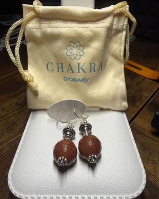 Orecchini da donna in argento con pendente in piet
