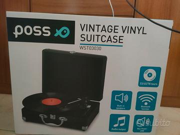 giradischi modello vintage ma moderno, nuovo ,