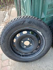 Coppia ruote invernali Hankook + cerchio in ferro