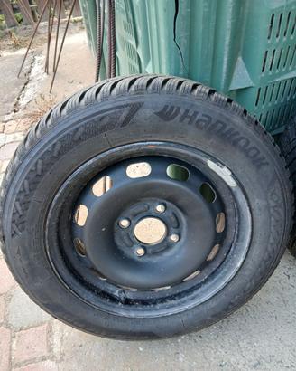 Coppia ruote invernali Hankook + cerchio in ferro