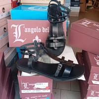 Sandali da donna artigianali in vero cuoio