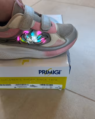 Scarpe da ginnastica bambina n30 unicorno con luci