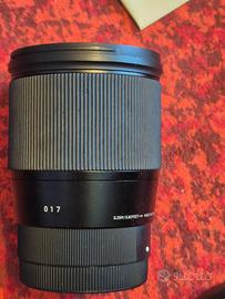 Sigma 16mm f/1.4 DC DN Contemporary per Sony E