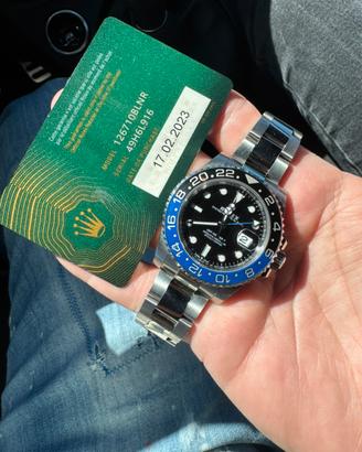 Orologio rolex gmt batman