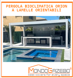 Pergola bioclimatica Orion 3,60x3,60 m gazebo alu