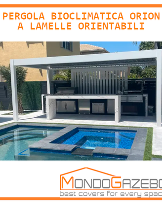 Pergola bioclimatica Orion 3,60x3,60 m gazebo alu