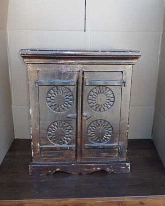 Armadio rustico legno con anta usato