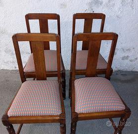 Sedie in Rovere inglese ritappezzate