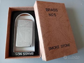 Accendino Zippo Brass No 5 Smoke Stone