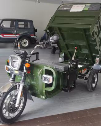 MOTOCARRO TRICICLO ELETTRICO CASSONE RIBALTABILE A