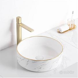 Lavabo da appoggio ceramica contemporanea nuovo