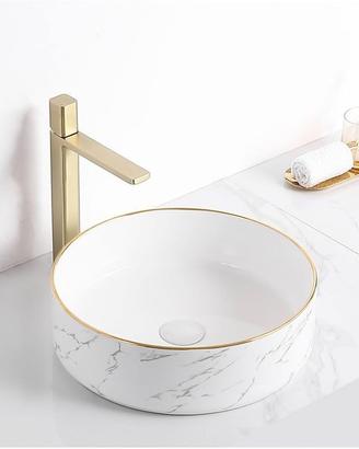 Lavabo da appoggio ceramica contemporanea nuovo