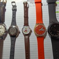 lotto 5 PZ orologi 2 funzionano 