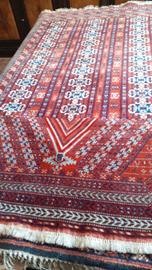 tappeto da preghiera afgano in lana