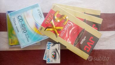 DVD RECORDABLE, VHS e MINIDV