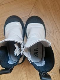 stivaletto di vernice con para di gomma