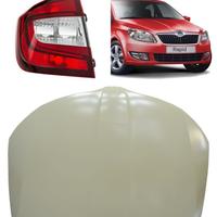 Skoda rapid frontale airbag cofano fanale dischi