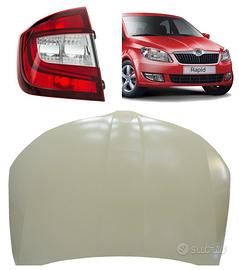 Skoda rapid frontale airbag cofano fanale dischi