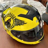 Casco Moto LS2 Garage Racer - Grafica Gialla e Ner