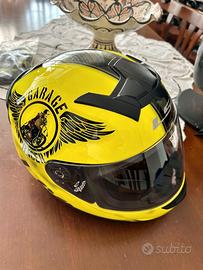 Casco Moto LS2 Garage Racer - Grafica Gialla e Ner