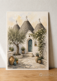 Corte di trulli – poster A3