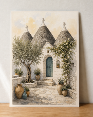 Corte di trulli – poster A3