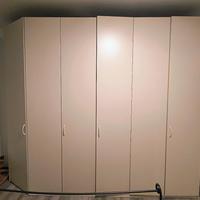 Armadio a 6 ante con angolo a sinistra 
