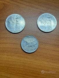 Set monete rare 100 lire X2 +50 centesimi 1939