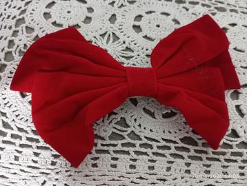 Fiocco rosso per capelli