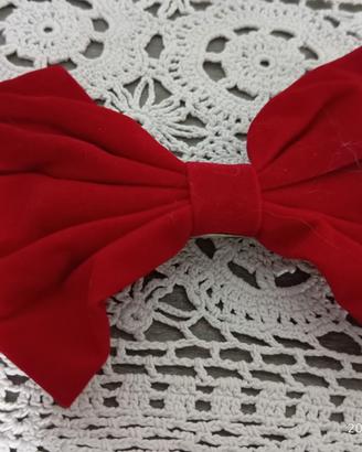 Fiocco rosso per capelli