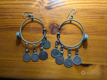 orecchini vintage artigianato Nepal