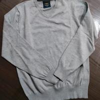 maglione grigio chiaro uomo 