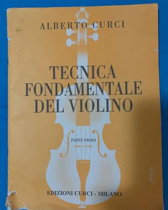 Libro tecnica fondamentale del violino “curci”