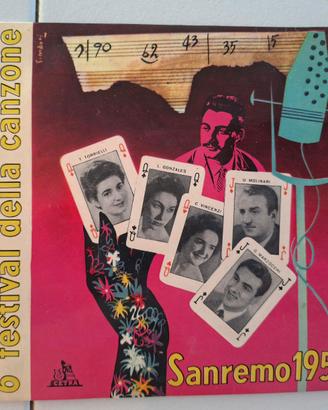 Rarissimo vinile 45 giri vintage "Sanremo 1956"